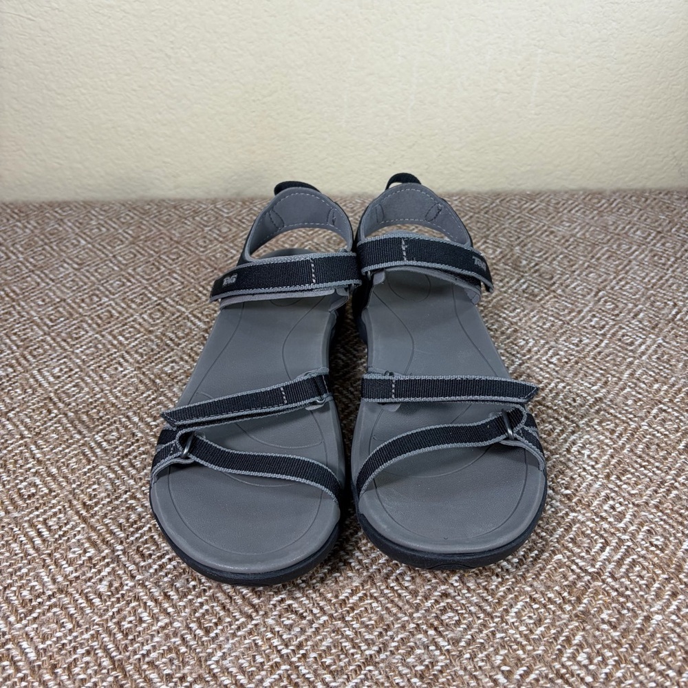 TEVA Women’s VERRA SANDALS Black Sz 10 Hiking Camping Outdoor Casual Comfy EUC - Picture 2 of 6